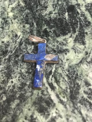 Vintage Sterling Silver 925 Small Crucifix Cross Pendant (w7)