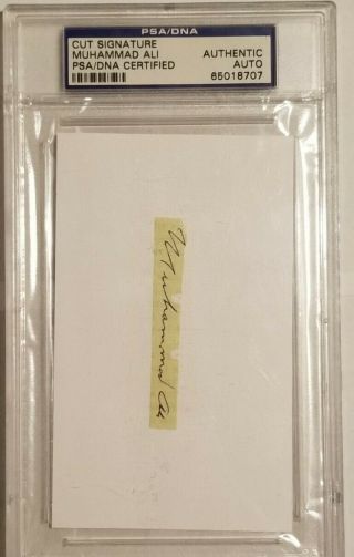 Muhammad Ali Signed Autographed Cut Boxing Psa Dna Certified Authentic Autograph