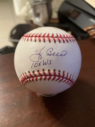 Yogi Berra Signed Baseball With 10xws Certified By Mlb Bb299719