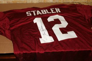 Ken Stabler - - - Autographed Signed Alabama Crimson Tide Football Jersey