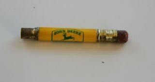 Vintage John Deere Bullet Pencil; B.  J.  Brandstetter & Son,  Wayne Nebraska