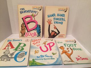 Vintage Set If 5 Dr.  Seuss Books Children’s Reading Books - Asst Titles Listed