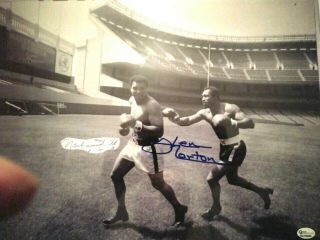 Muhammad Ali,  Ken Norton Autograph,  Jsa Certified Black & White Photo