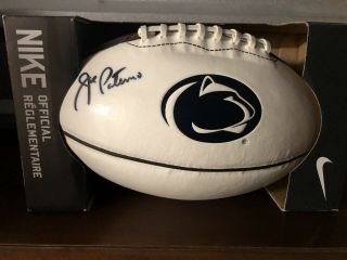 (2) 2009 Joe Paterno Signed Penn State Nike Full Size Nittany Lions Footballs