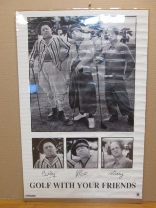 Vintage 1995 The Three Stooges Funny Comedy Movie Poster 11444