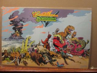 Vintage 1993 Cadillacs And Dinosaurs Poster 11147