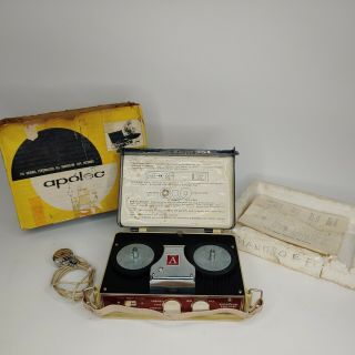 Vintage Apolec Ra - 11 Portable Transistor Reel To Reel Tape Recorder W/box D4