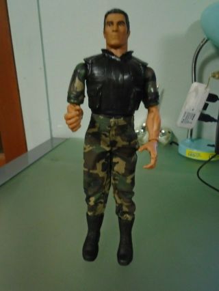 Vtg Hasbro 1996 Poseable 12 " Gi Joe Military Action Figure In Camo