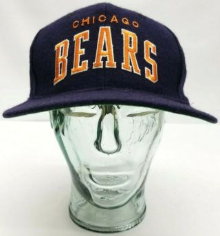 Starter Chicago Bears Vintage Wool Baseball Hat Cap Snap Back Nfl Football