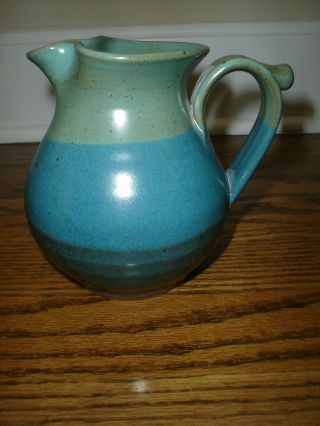 Vintage Alewine Studio Pottery Hand Thrown Vase Signed Gatlinburg Tn