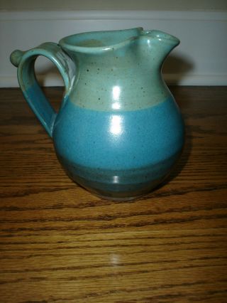 Vintage Alewine Studio Pottery Hand Thrown Vase Signed Gatlinburg TN 3