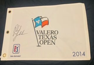 Phil Mickelson Authentic Hand Signed Autograph Golf Pin Flag Masters Champion