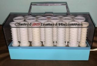 Vintage Clairol 20 Instant Hair Setter Hot Rollers Hair Curlers Pageant Prom