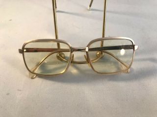 Vintage Gold Filled Eyeglass Frames Made In Italy Nandin With Case