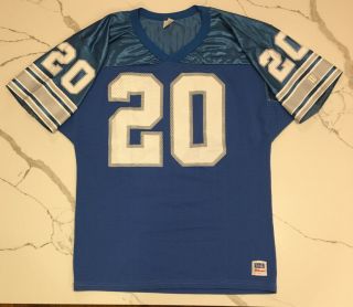 Vintage Detroit Lions Barry Sanders Jersey By Wilson Made In Usa Nfl Football