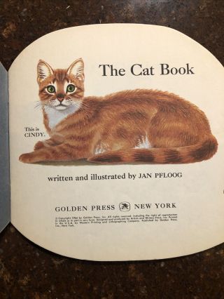 Vintage 1964 Children ' s A Golden Shape The Cat Book Kittens Jan Pfloog E3 2