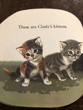 Vintage 1964 Children ' s A Golden Shape The Cat Book Kittens Jan Pfloog E3 3