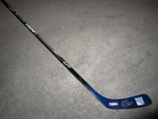 Jt Miller York Rangers Nyr Autographed Signed Hockey Stick W/ Blue