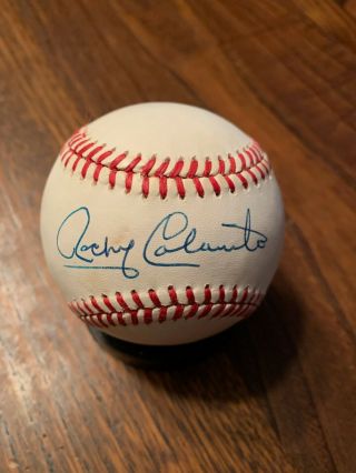 Rocky Colavito Cleveland Indians Tigers Single Signed Baseball Jsa
