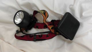 Vintage Petzl Headlamp (3 Aa,  External Case) (zoom Model?)