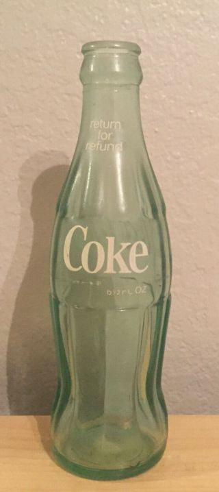 Vintage Coca Cola Bottle Coke Advertising Collectible Glass Bottle Soda Drink
