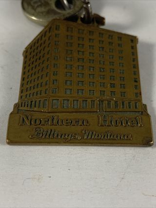 Vintage Northern Hotel Billings Montana Key With Fob Room 731