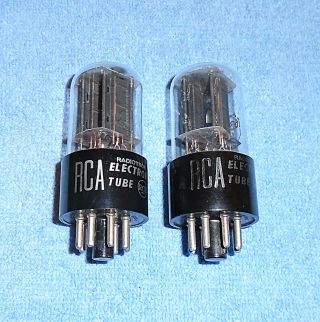 2 Rca 6sn7gt Vacuum Tubes - 1950 