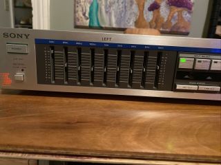 Vintage Sony Seq - 9 9 Band Stereo Equalizer Great