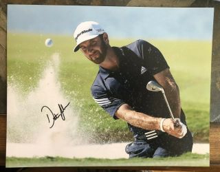 Dustin Johnson Autographed Pga Golf Signed 11x14 Photo