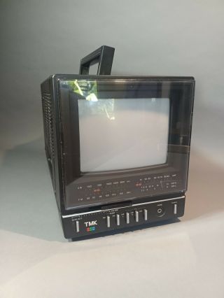 Vintage Television Portable Color Tv 1987 Tmk 510cp Toyomenka Made In Taiwan