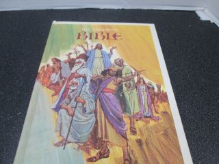 The Childrens Bible 1965 Hardcover Vintage Golden Press Blank Dedication Pg.  Vgc
