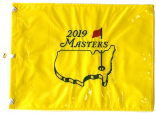 2019 Masters Official Embroidered Golf Pin Flag Won By Tiger Woods