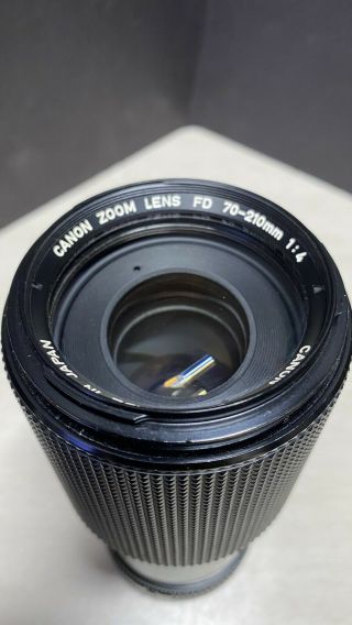 Vintage Canon FD 70 - 210mm 1:4 Zoom Lens 3