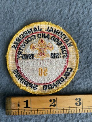 Vintage 1960 National Jamboree Colorado Springs Boy Scouts BSA Patch 50 Years B2 2