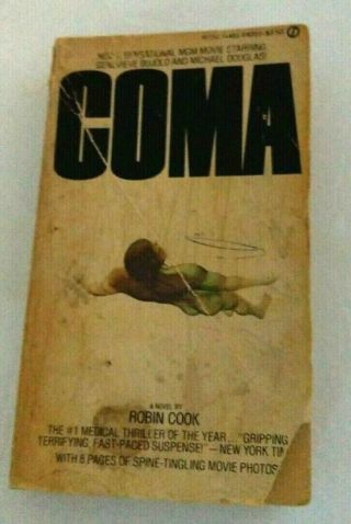 Coma Book By Robin Cook 1977 Paperback Vintage