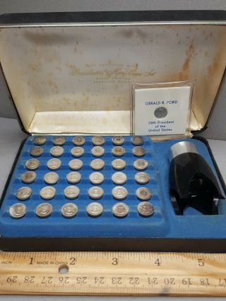 Vintage Franklin Presidential Mini Coin Set First Edition Sterling Silver