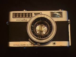 Vintage Minolta Minoltina Al - S 35mm Rangefinder W/ Rokkor 40mm F1.  8 - Functional