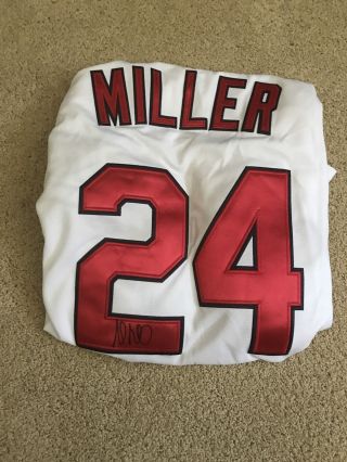 Andrew Miller Autographed Cleveland Indians Jersey Large