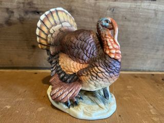 Vintage Lefton China Hand Painted Turkey Bird Figurine Kw 6715