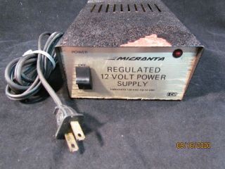 Vintage Micronta Model 22 - 124a 12 Volt Dc Power Supply