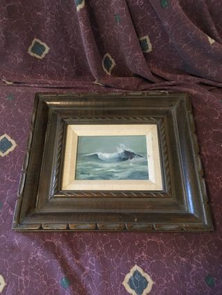 Vintage Beverly Benson Oil Painting Ocean Wave