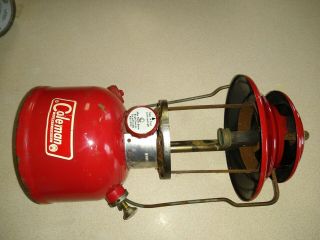 Vintage Red Coleman Camping Lantern - Model 200a - Date 11/68