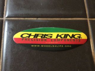 Nos Chris King Vintage Bicycle Sticker 1990s