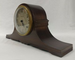 Vintage Ingraham 8 Eight Day Wind - Up Mantel Clock Chiming w/ Pendulum PARTS ONLY 3