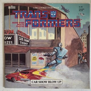 Vintage Transformers Car Show Blow Up Marvel Books 1986 Hasbro Paperback
