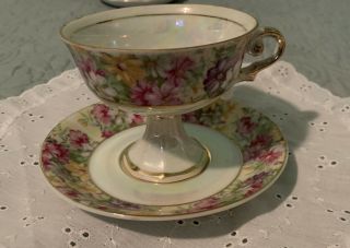 Vintage Royal Crown Tea Cup And Saucer Gold