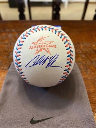 Charlie Blackmon Signed 2017 All Star Baseball Psa Dna Colorado Rockies