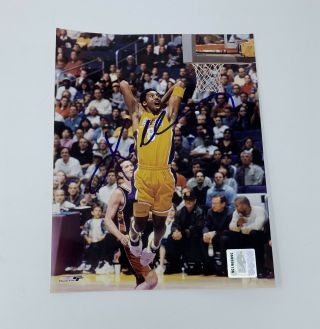 Signed Kobe Bryant 8x10 Photo Los Angeles Lakers