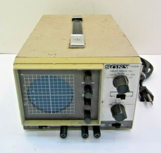 Vintage Sony Model 1405 Oscilloscope Sweep Range