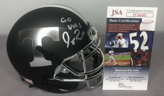 Jeremy Pruitt Signed Tennessee Volunteers Chrome Football Mini Helmet W/ Jsa